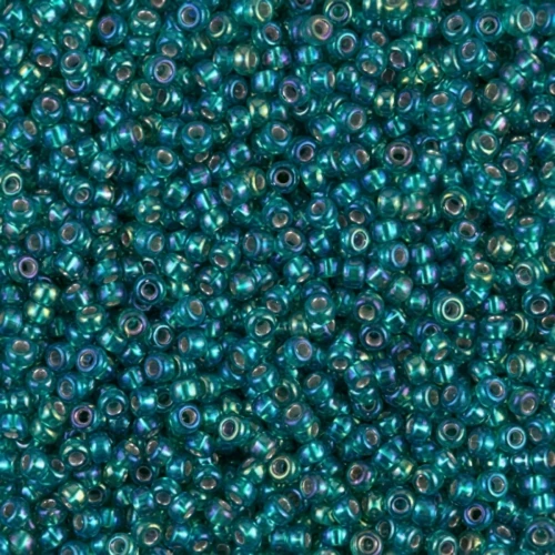 Rocaille Miyuki 11/0 1017 - Silverlined Emerald AB x8g