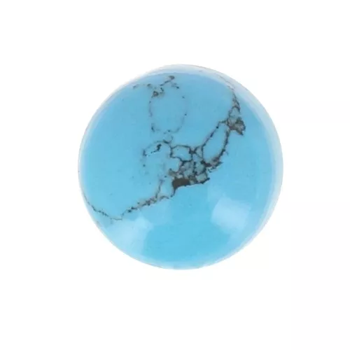 Cabochon rotondo 6mm Imitazione Turchese x1