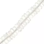 Pietra semipreziosa Perla 5,5x2 mm - Quarzo cristallino x20