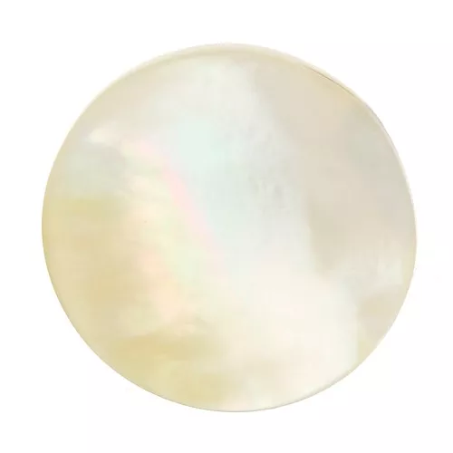 Cabochon tondo 20 mm Madreperla bianca x1