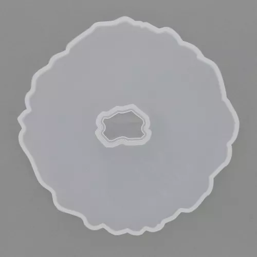 Stampo in silicone - forma geode  évidé - 130x130 mm per resina x1