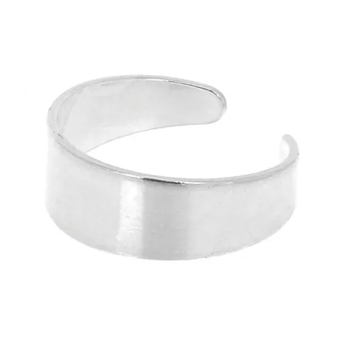 Anello largo 6 mm senza anellino Argento 925 x1