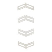 Kit terminali e distanziatori chevron per Miyuki - Acciaio inossidabile