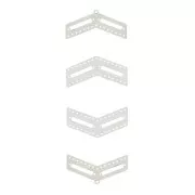 Kit terminali e distanziatori chevron per Miyuki - Acciaio inossidabile