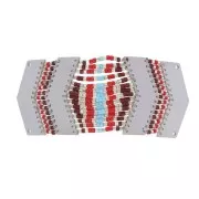 Kit terminali e distanziatori chevron per Miyuki - Acciaio inossidabile