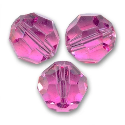 Perla rotonda PureCrystal 5000 8 mm - Rosa x1