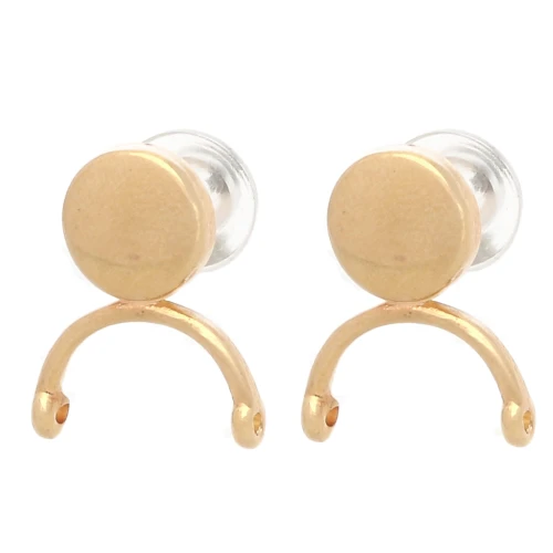 Cymbal - Chiodi di orecchie per tessitura Miyuki 11/0 - Venio II - Dorato con oro fino x2