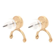 Cymbal - Chiodi di orecchie per tessitura Miyuki 11/0 - Venio II - Dorato con oro fino x2