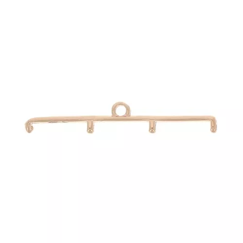 Cymbal-Terminale per la tessitura di perline 11/0 33mm Topolia IV Dorato rosa x1