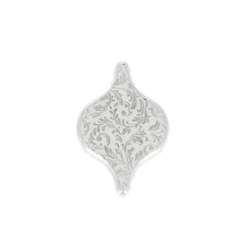 Cymbal - Distanziatore perline Paisley Duo 15x11 mm Liotrivi - Arg. anticato x1