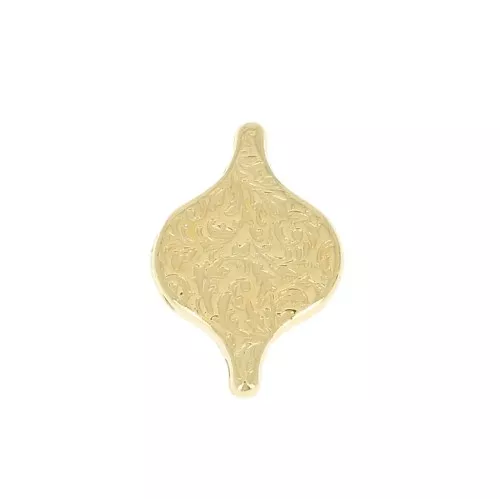 Cymbal - Distanziatore perline Paisley Duo 15x11 mm Liotrivi - Dorato con oro fino x1