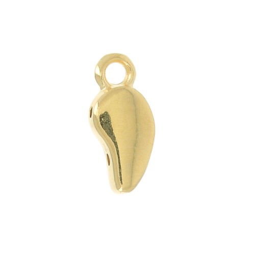 Cymbal Bead Endings - Terminale Paisley Duo 12x5 mm Mamaku - Dorato con oro fino x1