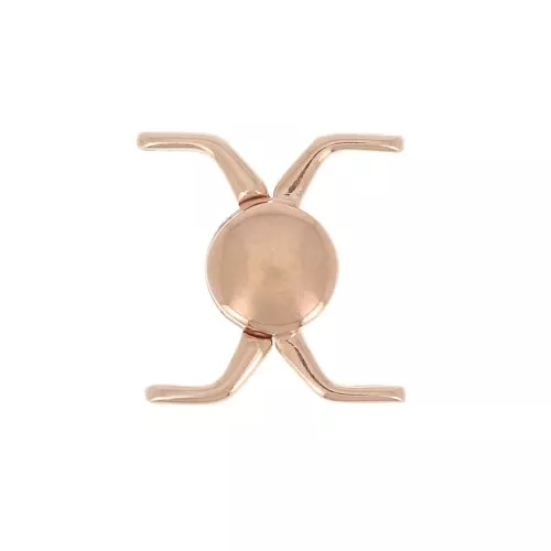 Cimbalo Chiusura magnetica per Miyuki Delica 11/0 18x17 mm Kissamos II Dorato rosa