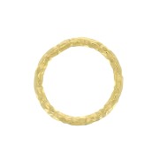 Anello chiuso tondo diamantato 8 mm in Argento 925 Dorato con oro fino x1|raw }}