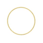 Anello di montaggio e tessitura tondo 23mm in Argento 925 Dorato con oro fino x1|raw }}