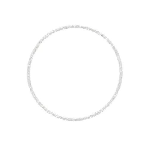 Anello di montaggio e tessitura tondo diamantato 23 mm in Argento 925 x1