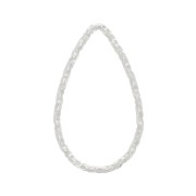 Anello di montaggio goccia diamantata16.5x10 mm in Argento 925 x1|raw }}