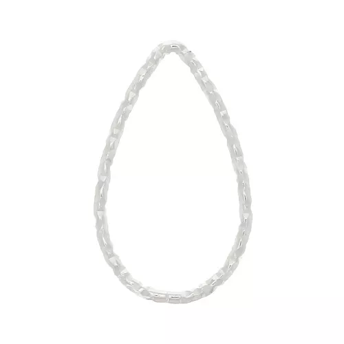 Anello di montaggio goccia diamantata16.5x10 mm in Argento 925 x1