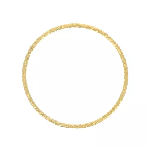 Anello chiuso diamantato 25 mm Gold filled x1