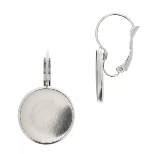 Porta cabochon da 16 mm - acciaio inox 304 x2