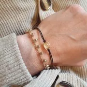 Distanziatore con castone diamantato 11x8mm per cabochon 6 mm - Argento 925 x1