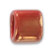 Passanti in ceramica mm. 17x15 Gold Red x1|raw }}