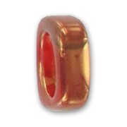 Passanti in ceramica mm. 17x6 Gold Red x1|raw }}