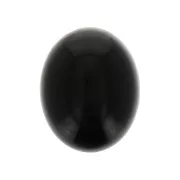 Cabochon ovale 10x8 mm Onice nero x1