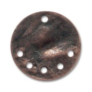 Zecchino sgualcito intercalare mm. 15 rame antico x1