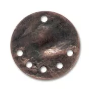 Zecchino sgualcito intercalare mm. 15 rame antico x1