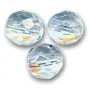 Sfaccettate mm 12 Crystal AB x5