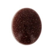 Cabochon ovale 10x8 mm Gold Stone - Imitazione Pietra di sole x1|raw }}
