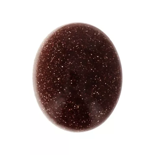 Cabochon ovale 10x8 mm Gold Stone - Imitazione Pietra di sole x1