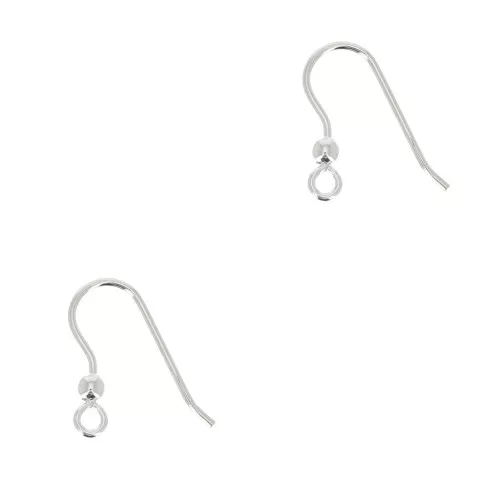 Ganci per orecchini pallina 16.5 mm in Argento 925 x2