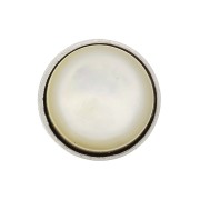 Castone senza anelli per cabochon 10 mm - Argento 925 x1