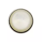 Castone senza anelli per cabochon 10 mm - Argento 925 x1