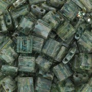 Miyuki Tila Beads 5x5x1.9 mm TL-4506 - Transparent Sea Foam Picasso x10g