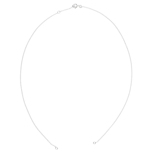 Girocollo maglia forzatina per distanziatore 45cm con anello aperto Argento 925 x1