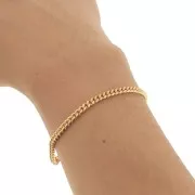 Catena maglia Gourmette 3.55 - Placcato Oro 3 micron x20cm