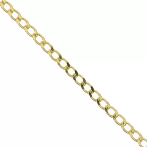 Catena maglia Gourmette 4.9 mm - Placcato Oro 3 micron x50cm