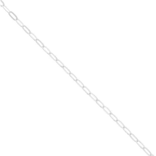 Catena maglia Forzatina ovale limata 2.2 mm Argento 925 x50cm