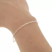 Catena maglia alternata 2.85 mm - Argento 925 x50cm