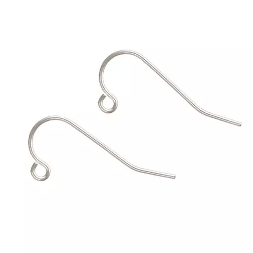 Ganci di orecchie filo 22 mm in Argento 925 x2