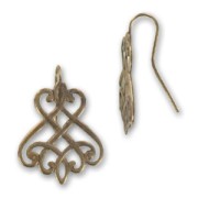 Ganci per orecchini mm. 28 bronzo x2