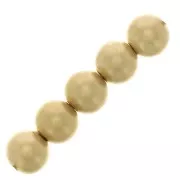 Perle rotonde 4 mm - Gold filled satinato x10