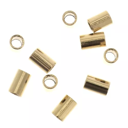 Schiaccini mm.3x2 Gold filled x50