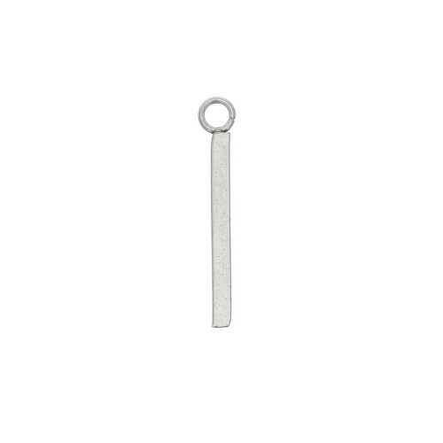 Pendenti barre verticali 15x1.5 mm con anello aperto Acciaio inossidabile 304L x6