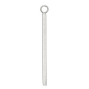 Pendenti barre verticali 28x1.5 mm con anello aperto -Acciaio inossidabile x4