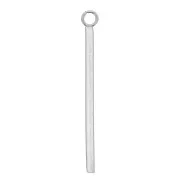 Pendenti barre verticali 28x1.5 mm con anello aperto -Acciaio inossidabile x4