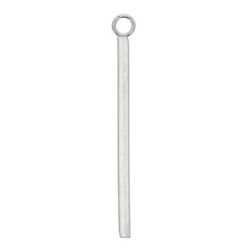 Pendenti barre verticali 28x1.5 mm con anello aperto -Acciaio inossidabile x4